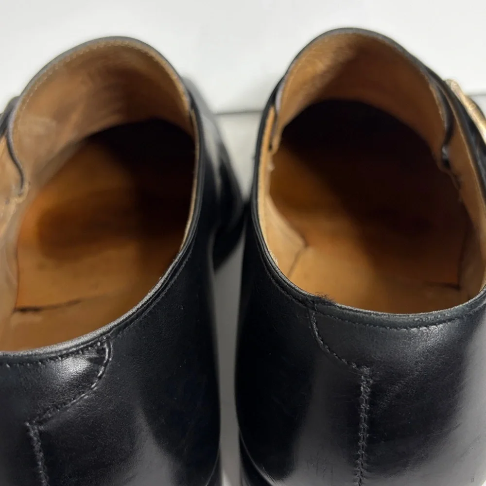 Crockett & Jones Mens Shoes UK 9 G US 10 Black Monk Strap Monkton Made in UK - Picture 13 of 15
